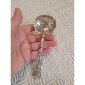 Whiting LOUIS XV Sterling Silver Spoon SUGAR SIFTER - Tea Strainer  - 5-1/2
